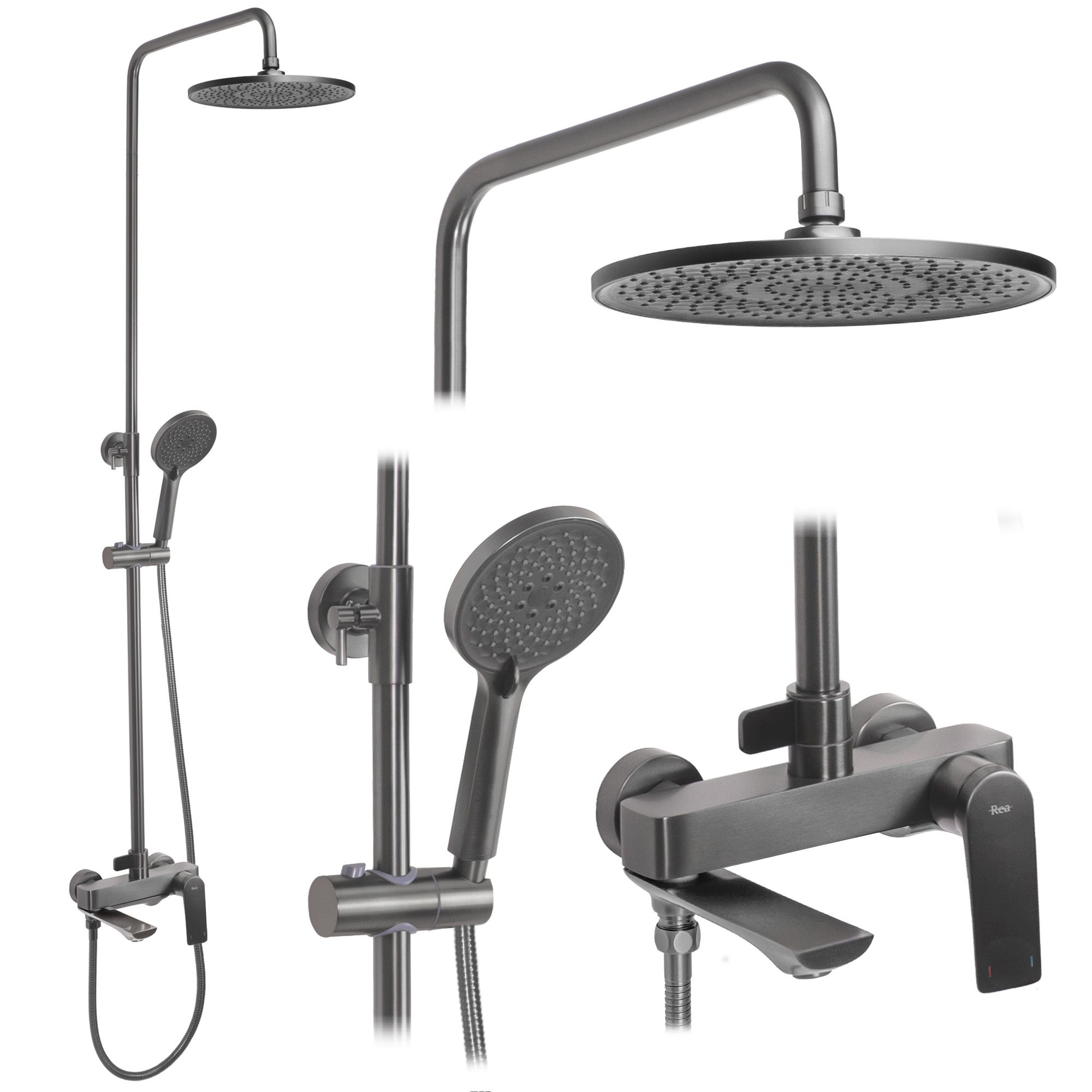 Tuš set REA AVALON Titanium