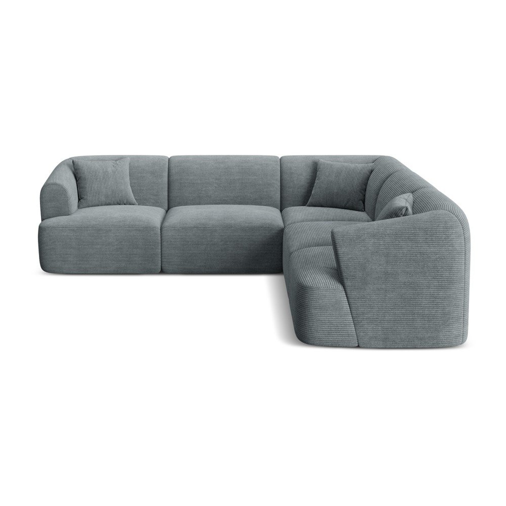 Tamno siva kutna garnitura od samta Campi – Cosmopolitan Design
