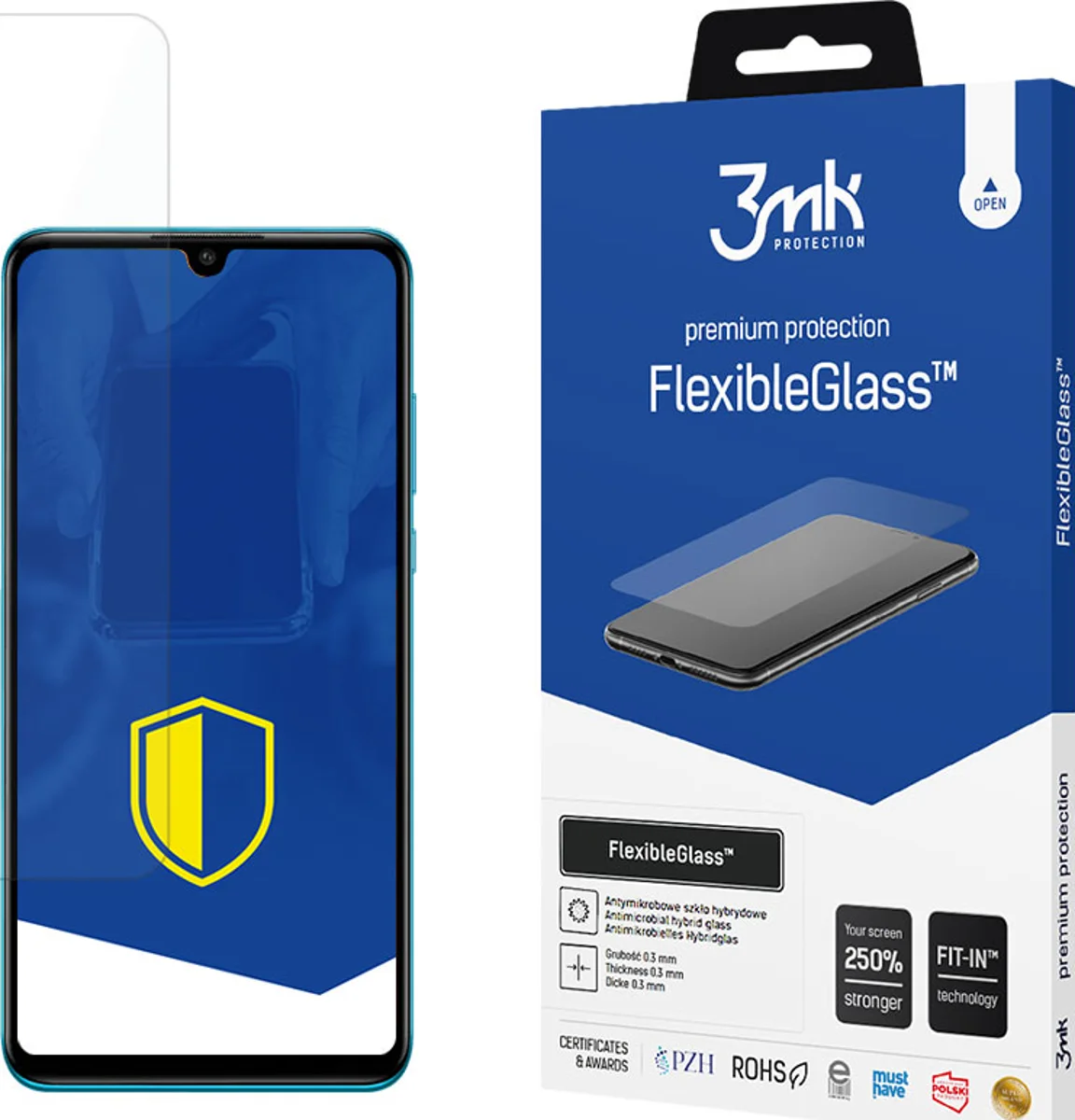 Zaštitno staklo 3MK FlexibleGlass Huawei P30 Lite Hybrid Glass
