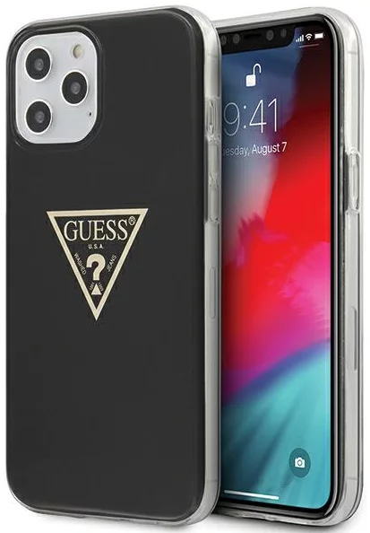 Maska Guess GUHCP12LPCUMPTBK iPhone 12 Pro Max 6,7" black hardcase Metallic Collection (GUHCP12LPCUMPTBK)