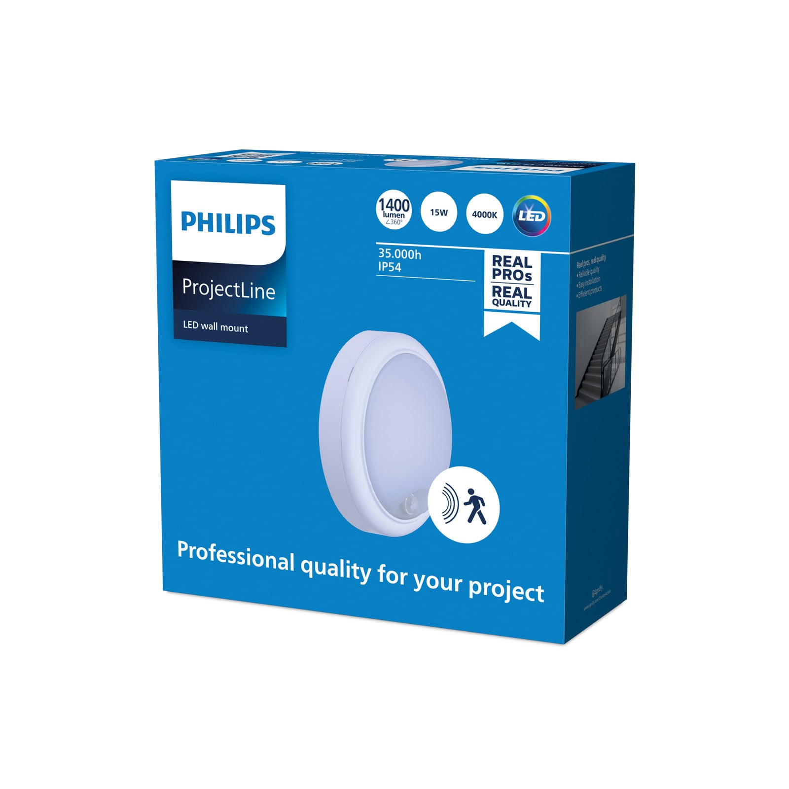 Philips ProjectLine zidni svjetlosni senzor Ø18,2 cm 840