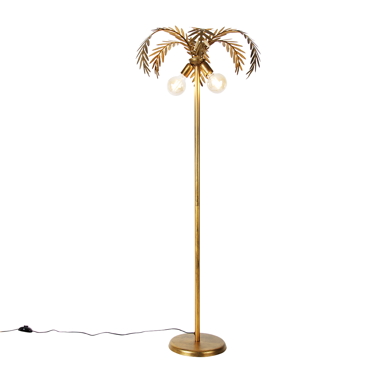 Pametna podna svjetiljka zlatna 156 cm uklj. 2 Wifi G95 - Botanica