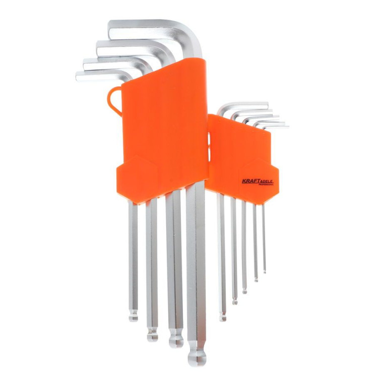 Set od 9 imbus ključeva s kuglastom glavom KD10296