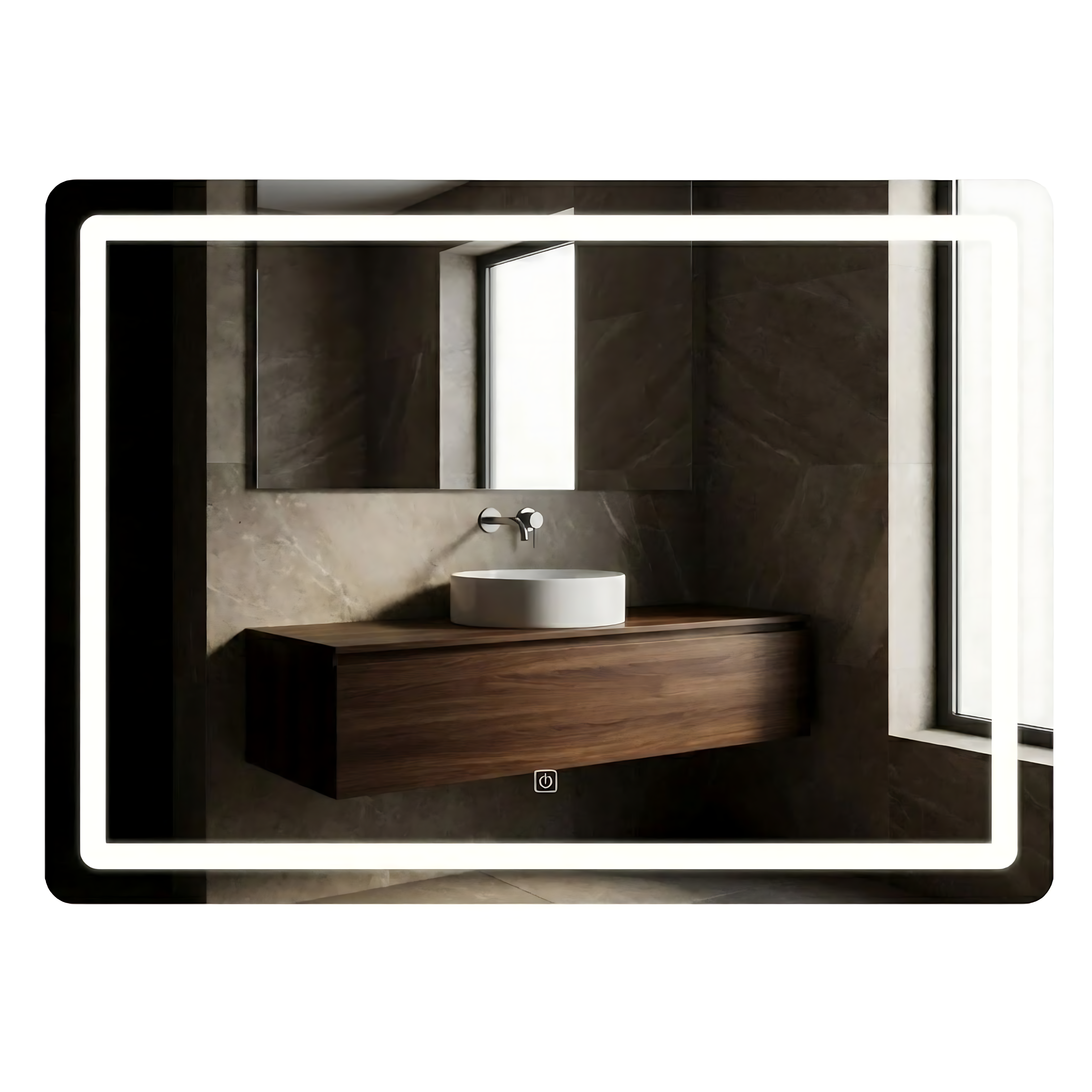 Ogledalo LED 80x60cm P10407