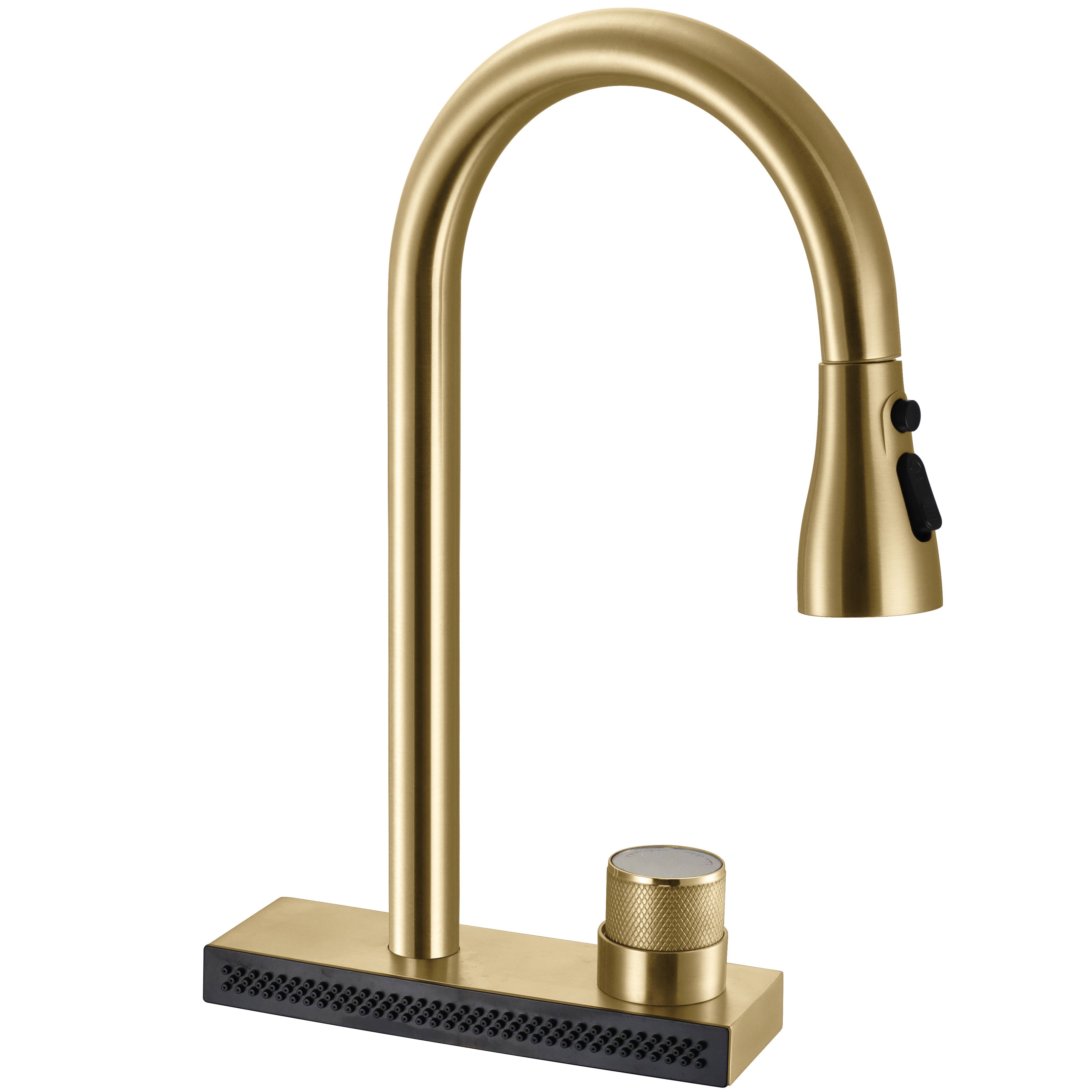 Kuhinjska slavina REA CONOR BRUSH GOLD