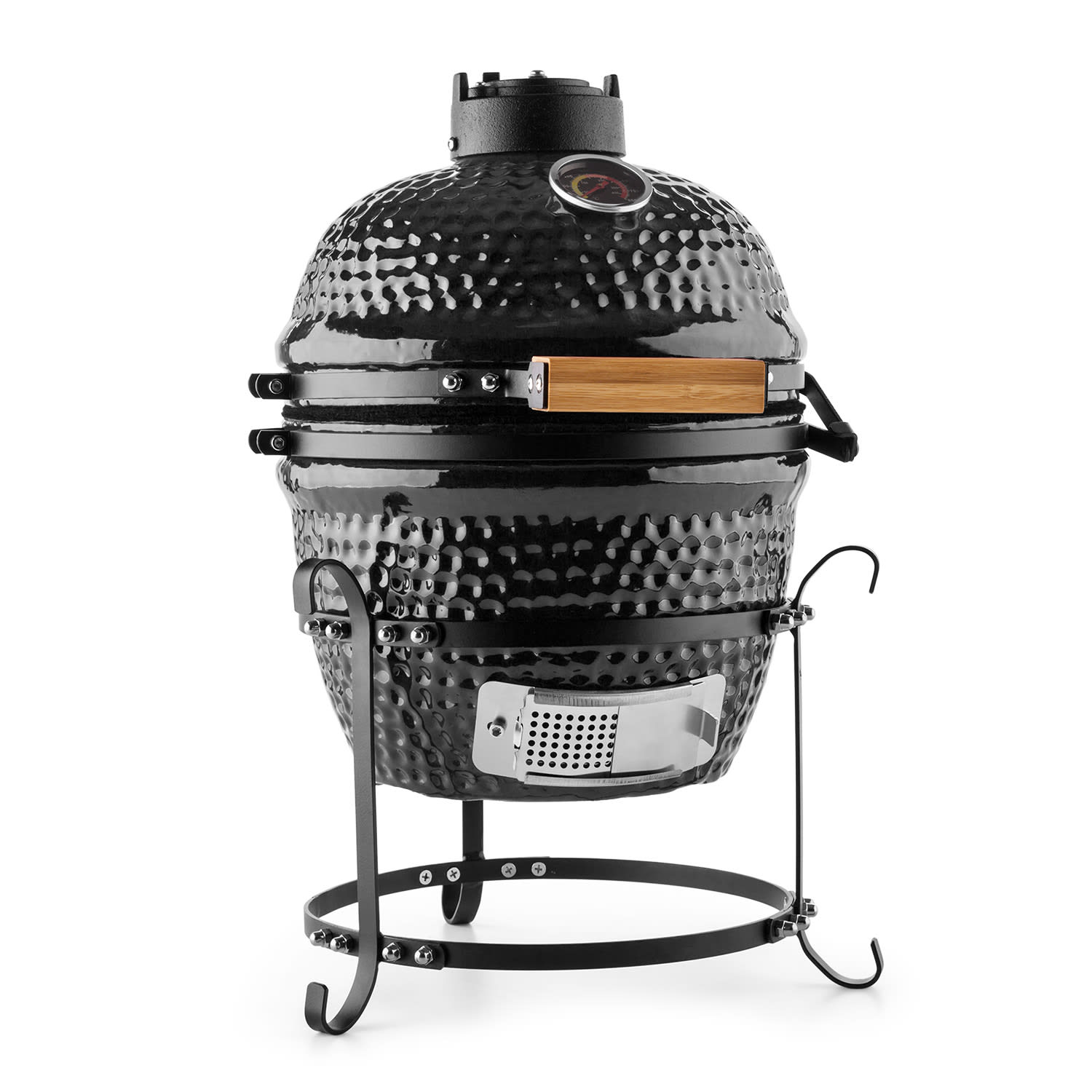 Klarstein PRINCESIZE, CRNA, KERAMIČKI KAMADO GRIL, 11", DIMLJENJE, BARBECUE, POLAGANO PEČENJE
