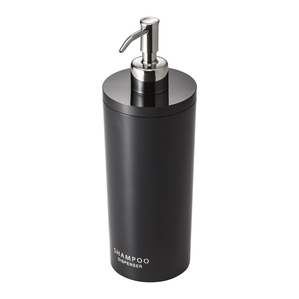 Crni plastičan dozator sapuna 500 ml Round – YAMAZAKI