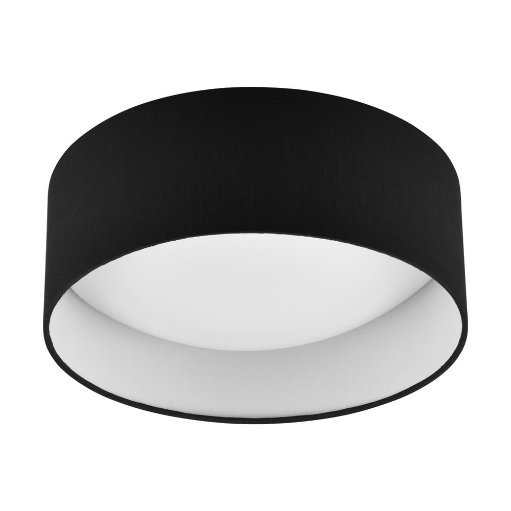 Crna LED stropna svjetiljka ø 30 cm Locarno – Reality