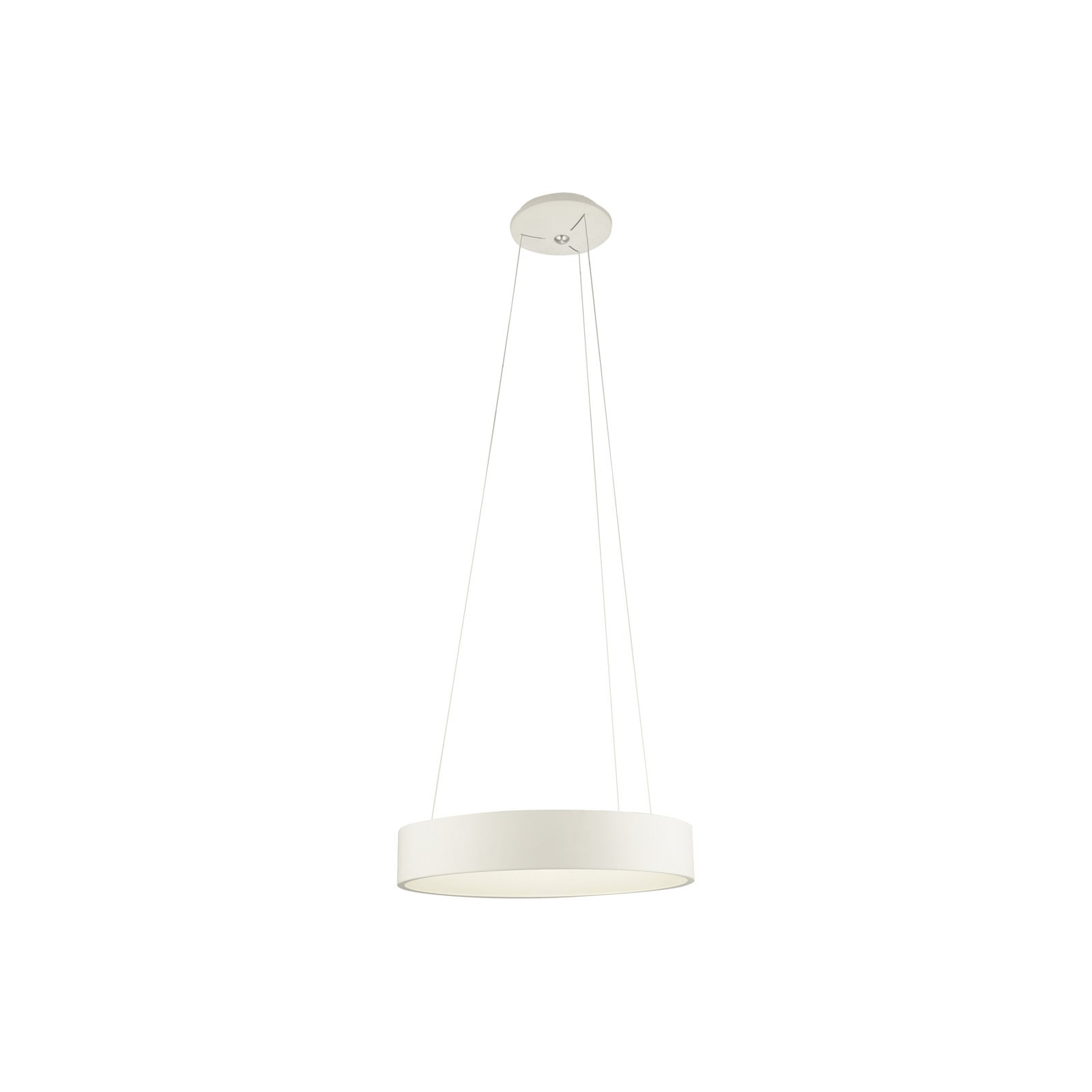Aluminor Epsilon LED viseća svjetiljka, Ø 62 cm, bijela