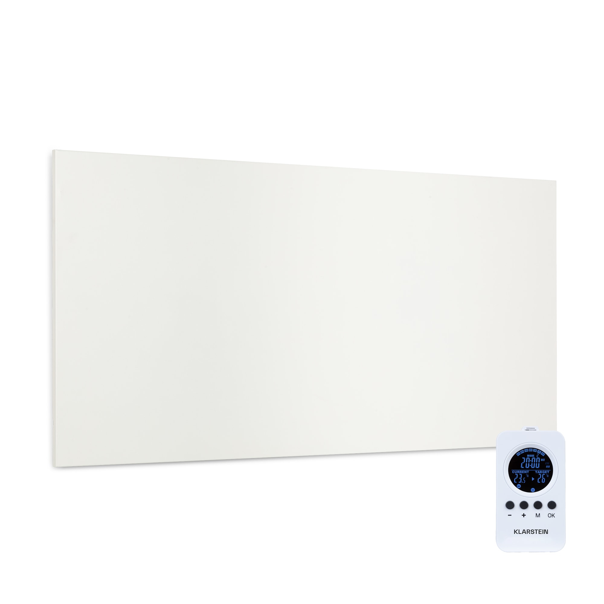 Klarstein Wonderwall Air Infinite, infracrveni grijač, 120 x 60 cm, 720 W, zidni, daljinski upravljač, bijeli