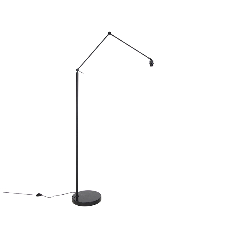 Moderna podna lampa crna podesiva - Editor