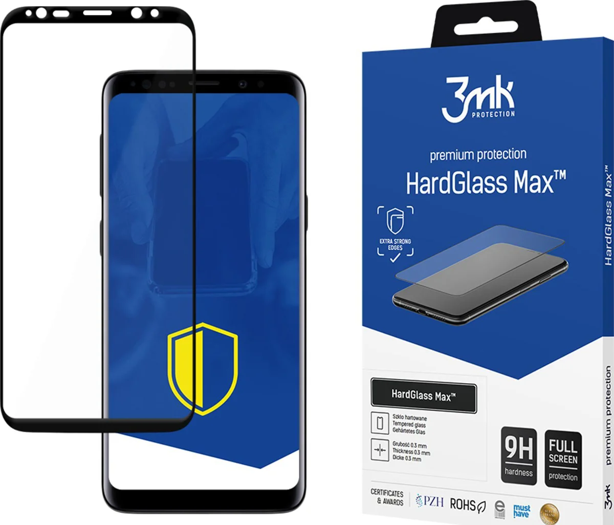 Zaštitno staklo 3MK Samsung Galaxy S9 Black - 3mk HardGlass Max
