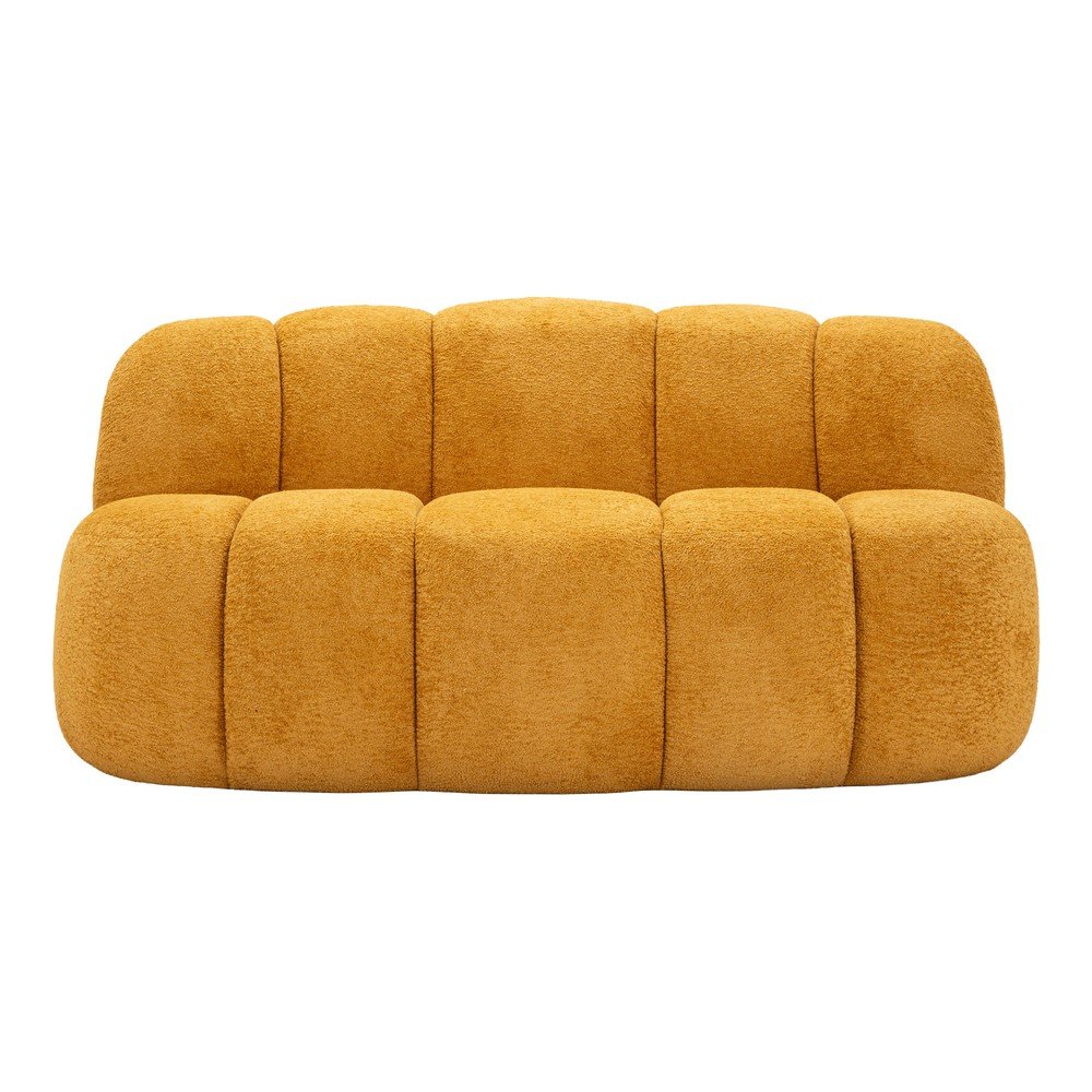Senf žuta sofa od bouclé tkanine 145 cm Ball – Mauro Ferretti