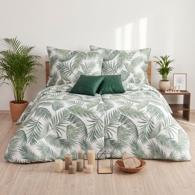 Pamučna posteljina Tropicana EMI, Standardni krevet za jednu osobu uključuje 1x 140x200 + 1x 70x90