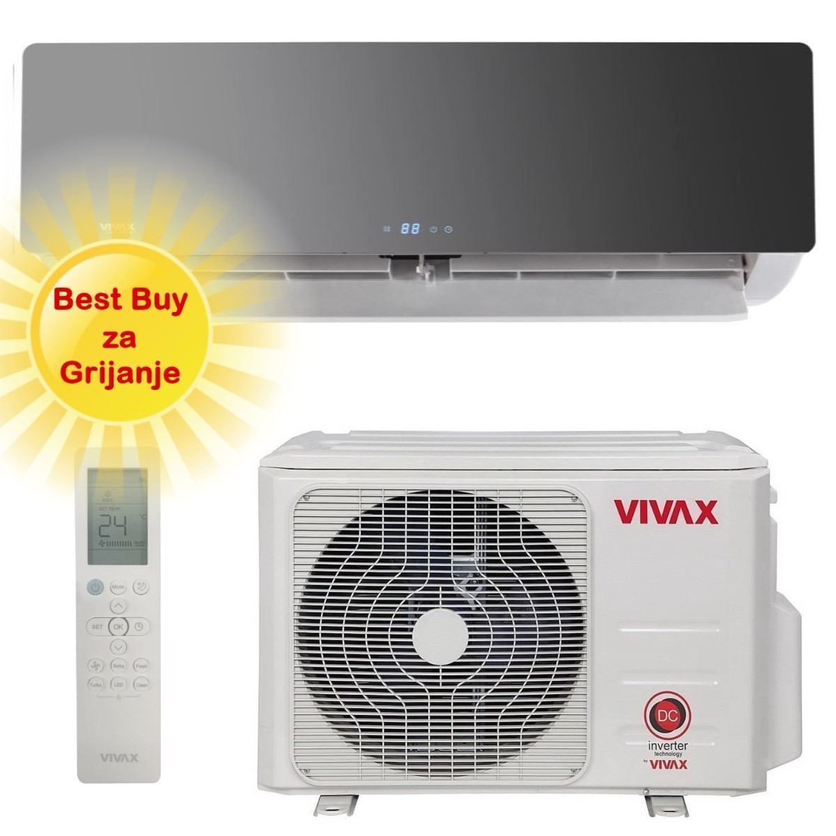 Vivax Klima Uređaj 5,28Kw Acp-18Ch50Aeri+ R32 Silver Mirror