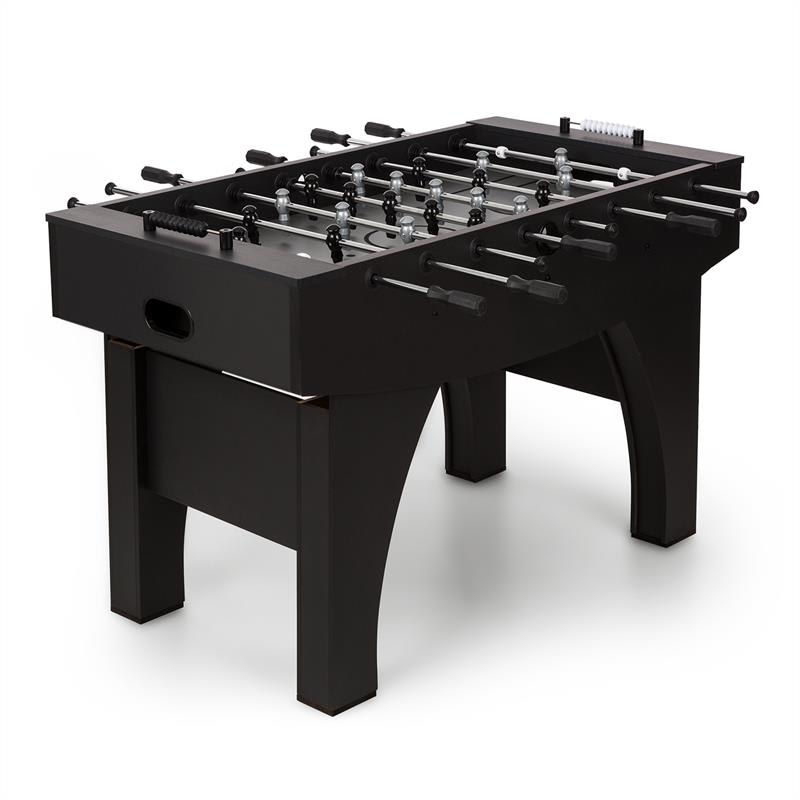 KLARFIT Anfield, stolni nogomet, turnirske dimenzije, pune metalne šipke, kuglični ležaj, crna