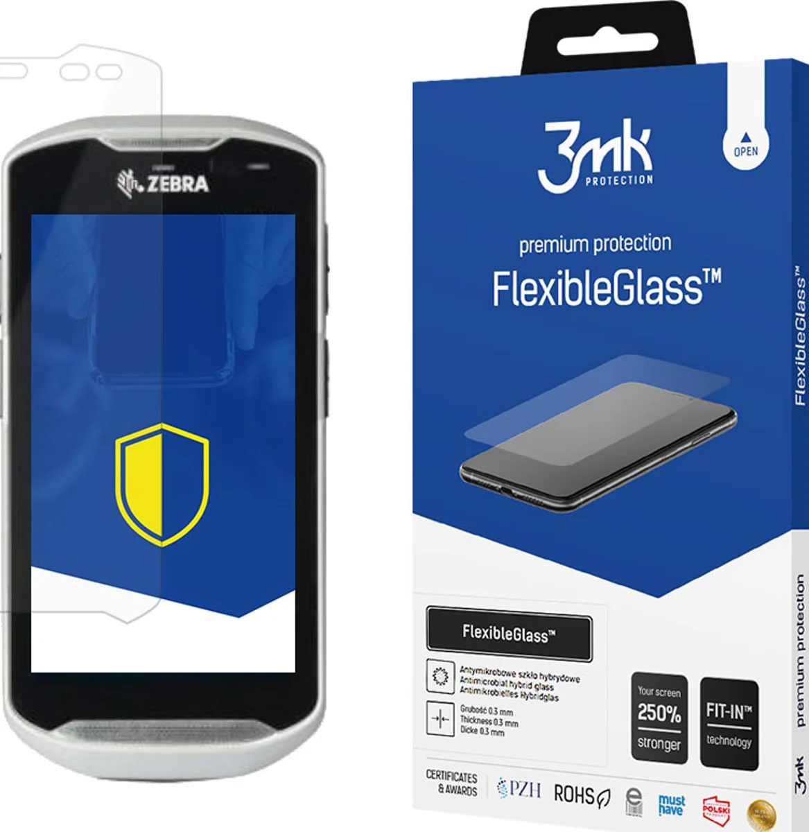 Zaštitno staklo 3MK FlexibleGlass Zebra TC56DJ Hybrid Glass