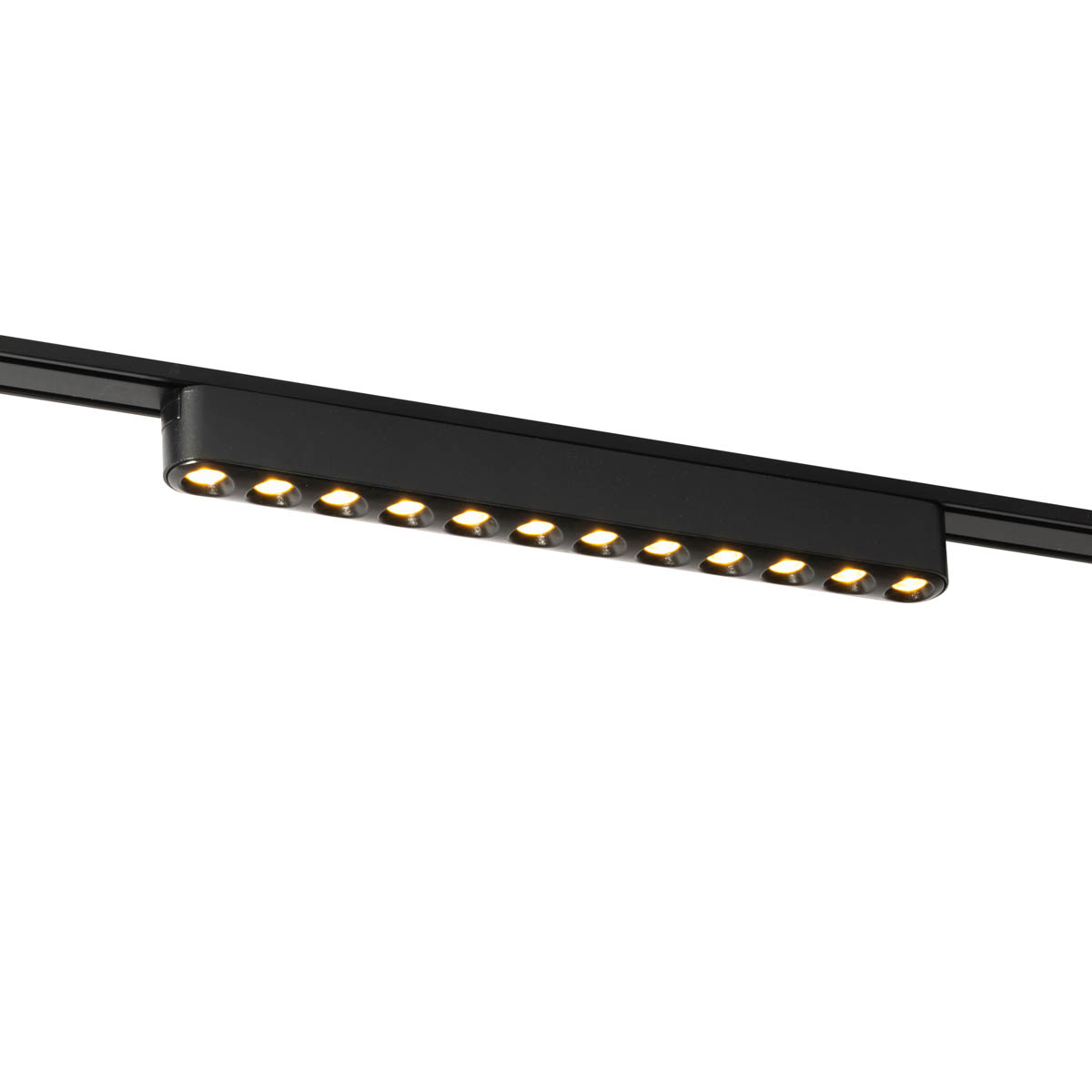 Moderna crna stropna svjetiljka za sustav tračnica 1-fazni 12W 3000K - Magnetic Puntua