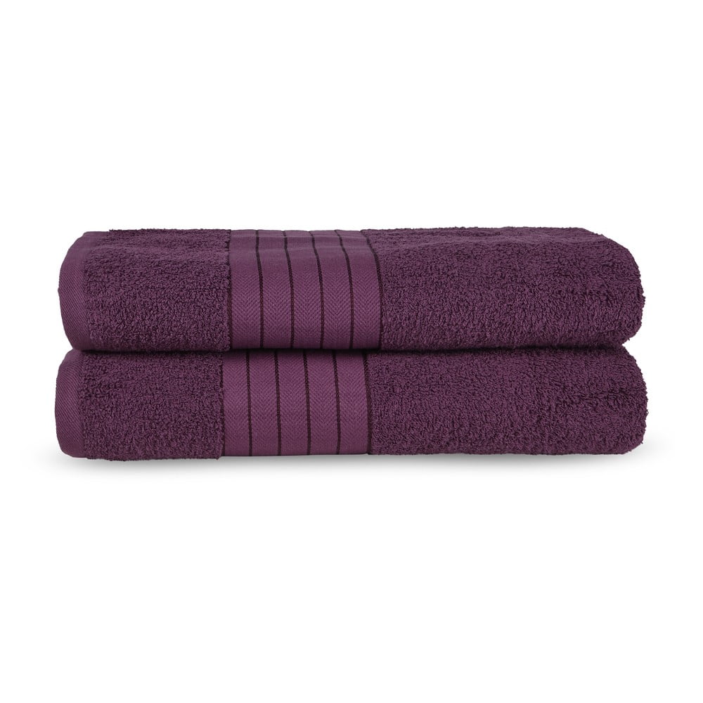 Bordo pamučni ručnici u setu 2 kom od frotira 70x140 cm – Good Morning