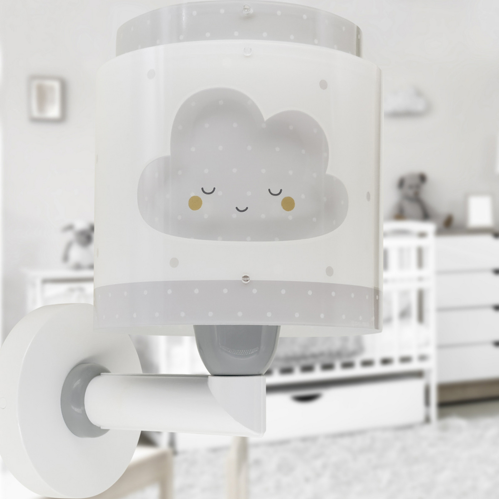 Dalber Baby Dreams zidna svjetiljka s utikačem, siva
