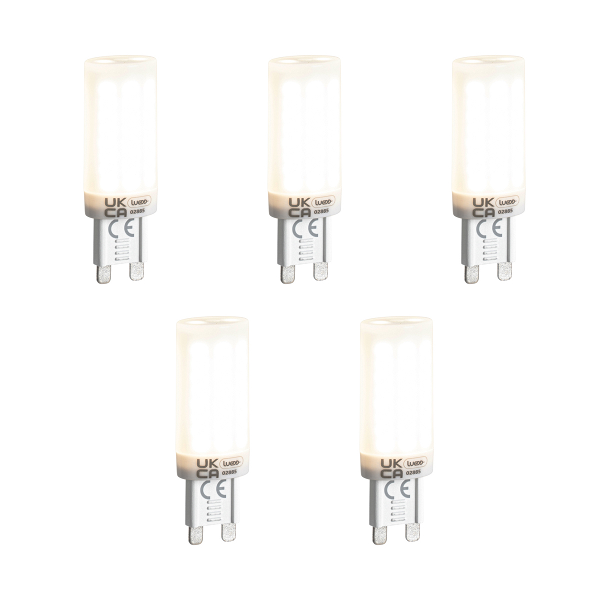 Set od 5 G9 3-stupanjskih prigušivih LED žarulja Opal 4,5W 500lm 4000K