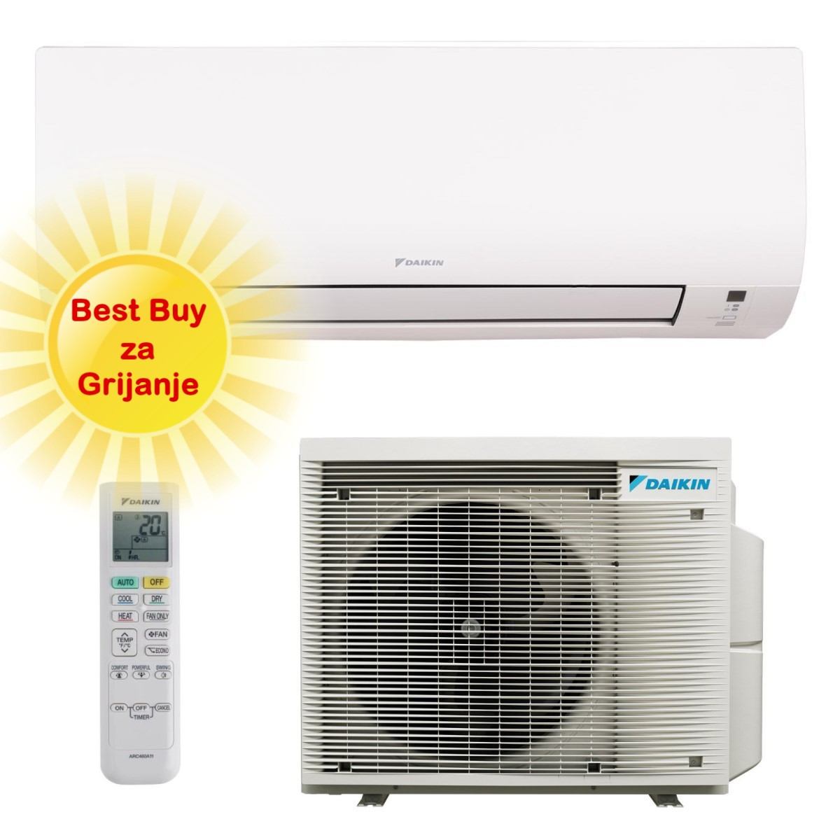 Daikin Klima Uređaj 2,5Kw Ftxp25N/Rxp25N