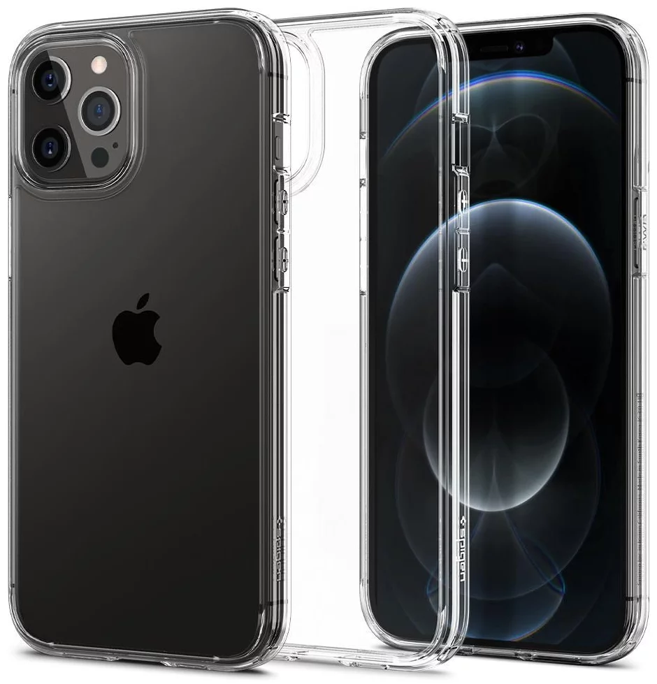 Maska SPIGEN ULTRA HYBRID IPHONE 12/12 PRO CRYSTAL CLEAR (ACS01702)