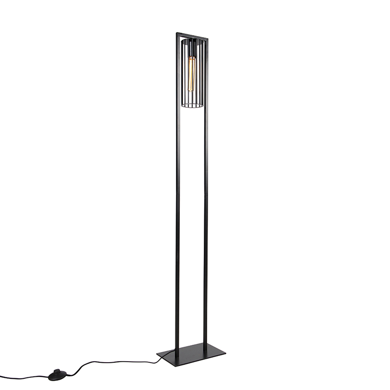 Moderna podna lampa crna - Balenco Wazo
