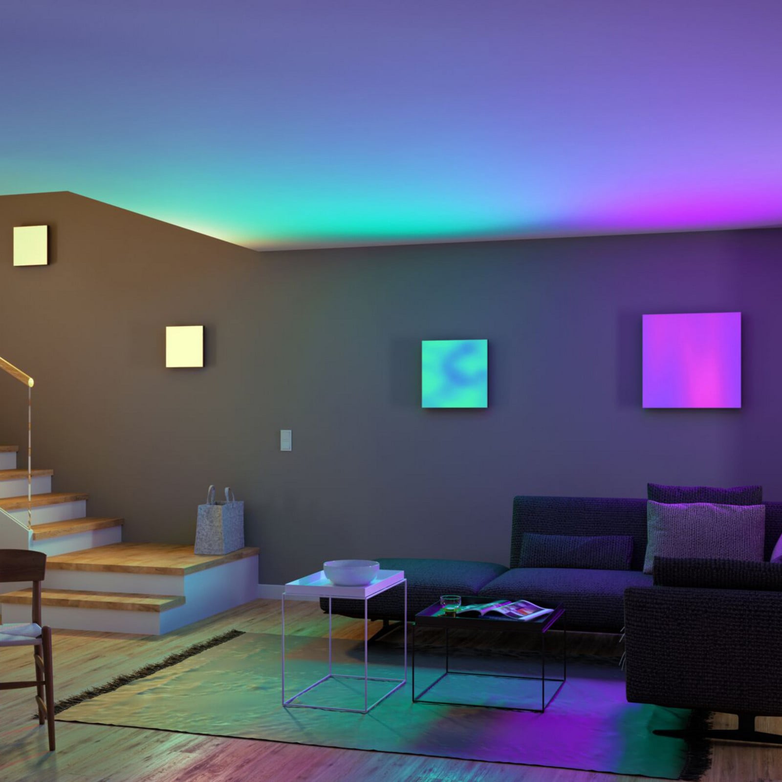 Paulmann Velora Rainbow panel 60x60cm bijeli RGBW