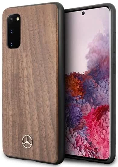 Maska Mercedes S20 G980 hard case brown Wood Line Walnut MEHCS62VWOLB