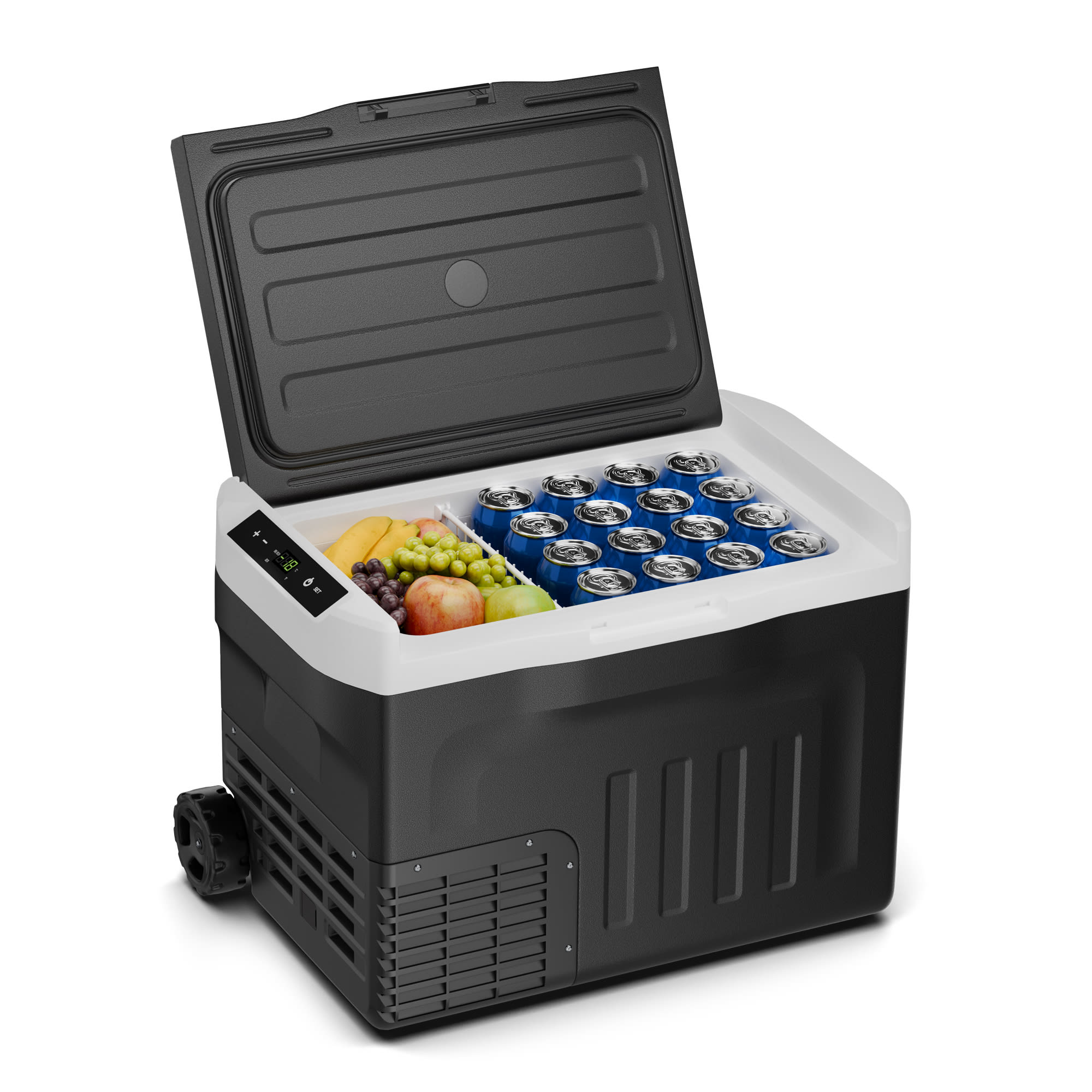 Klarstein PolarForce 30L kompresorska rashladna kutija, LCD panel, osvjetljenje, off-road, zaštita baterije, 12V/230V