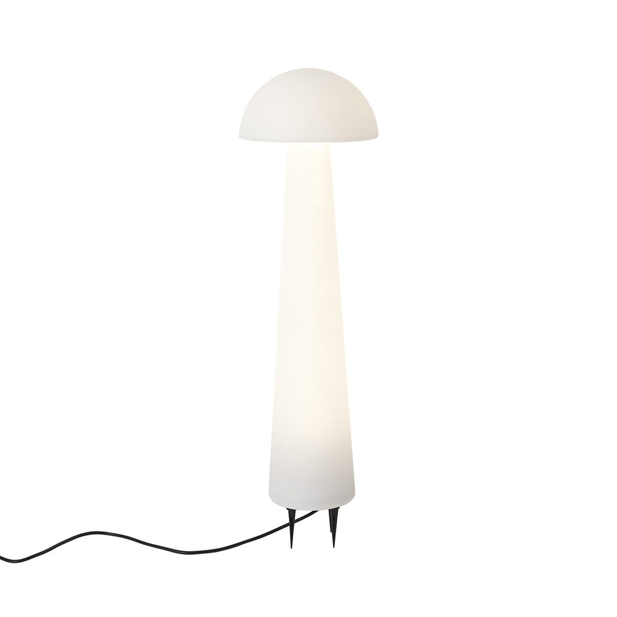 Stojeća vanjska svjetiljka bijela 80 cm uklj. LED IP44 - Fungi