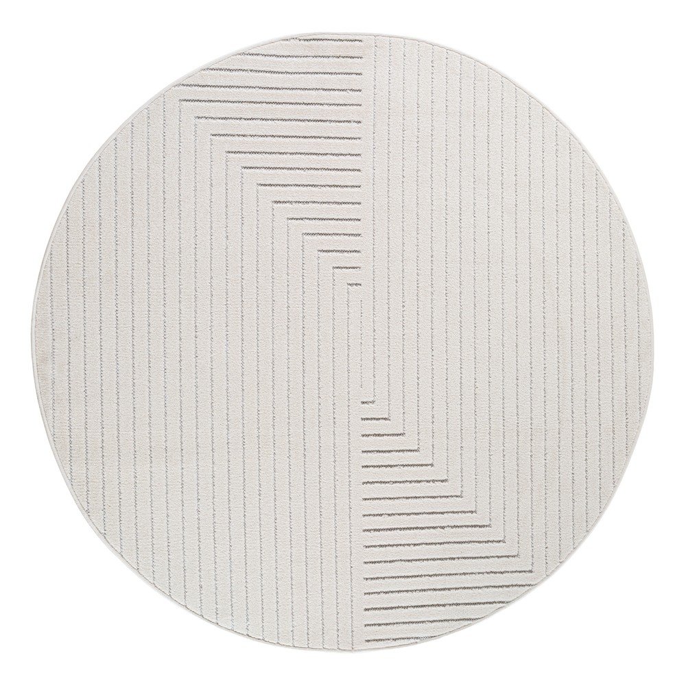 Krem okrugao unutarnji i vanjski tepih ø 120 cm Nova 1202 – Ayyildiz Carpets
