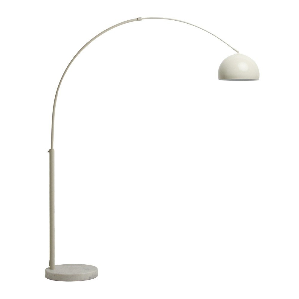 Bijela stojeća svjetiljka s metalnim sjenilom (visina 160 cm) Madali – Kave Home