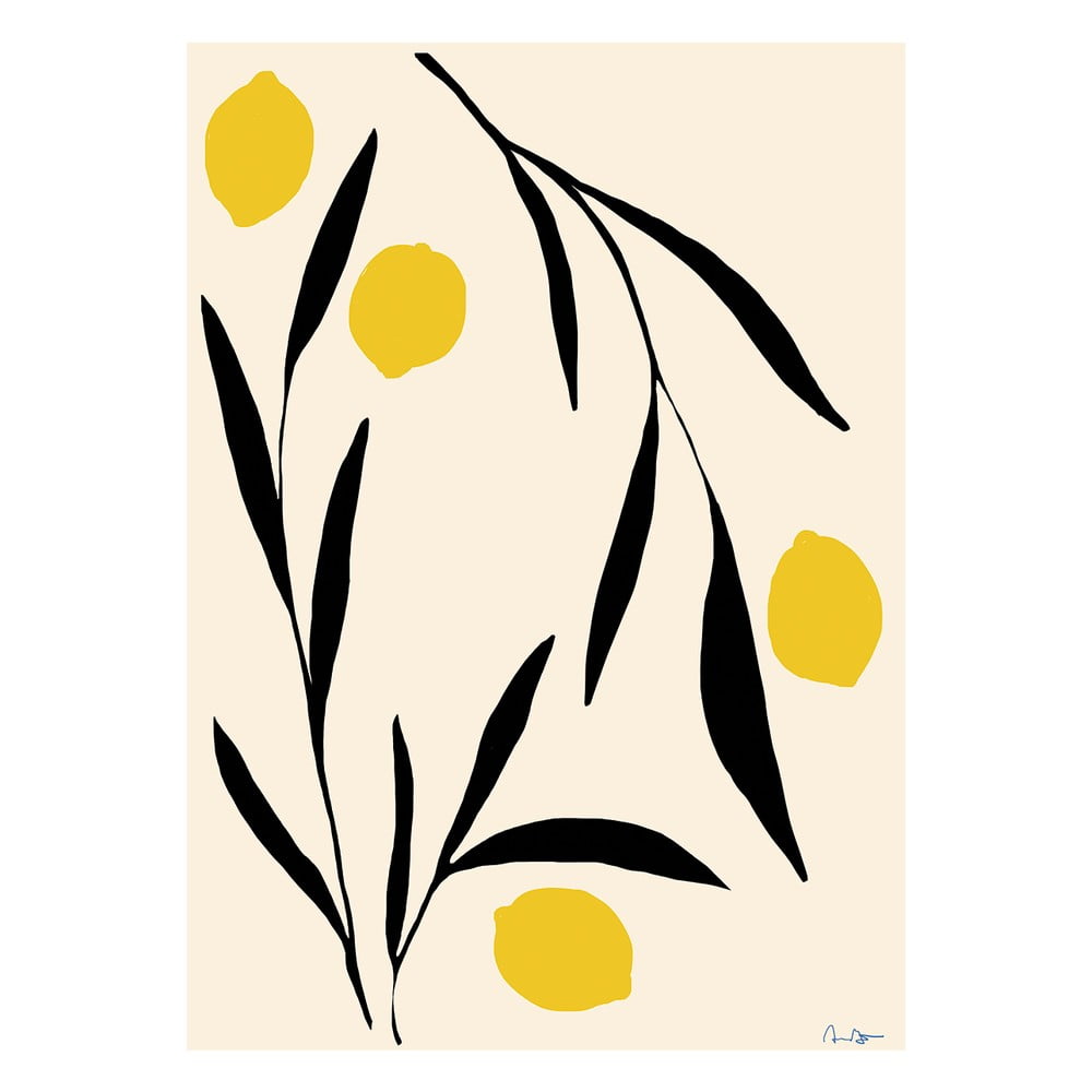 Plakat 30x40 cm Lemon – Anna Mörner – The Poster Club