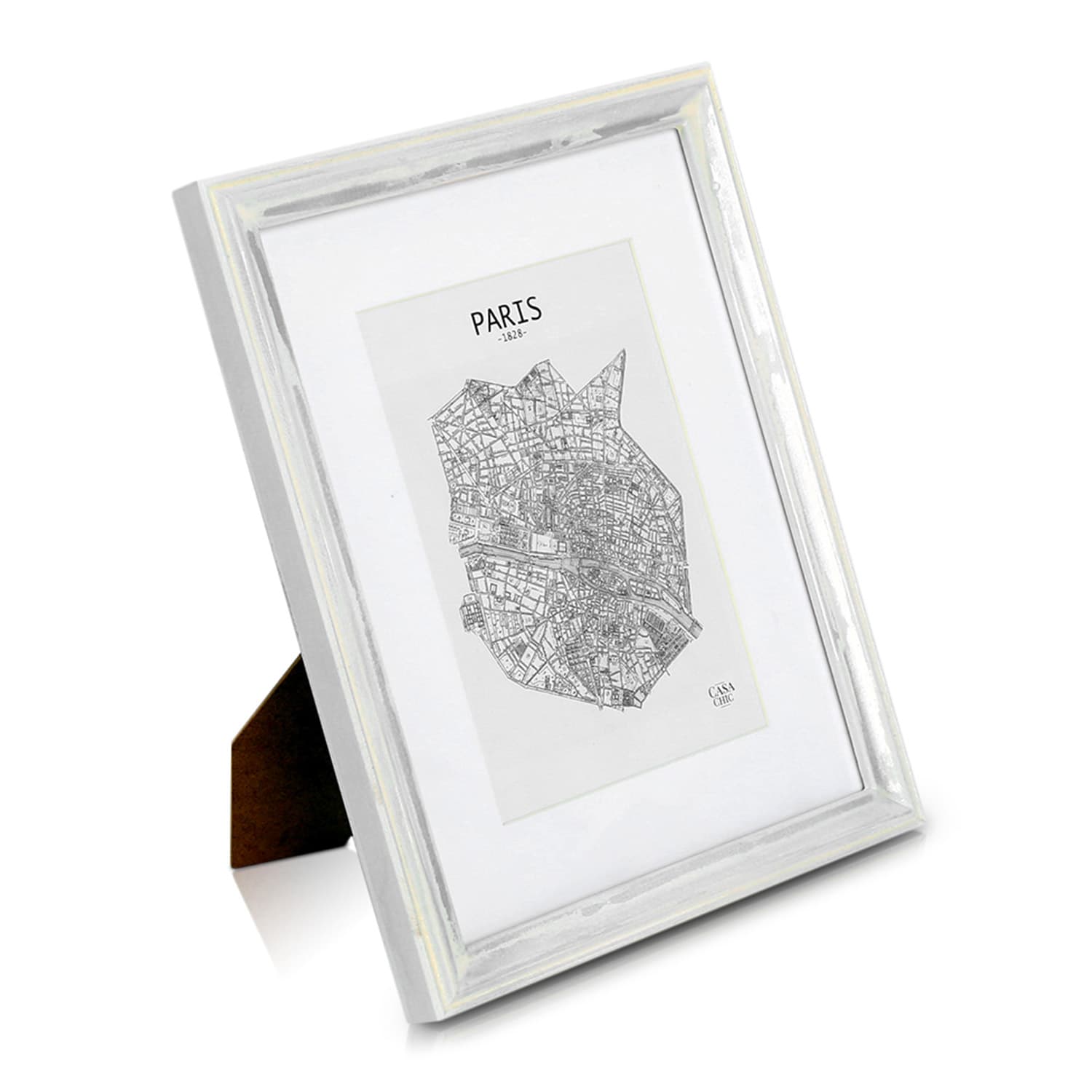 Casa Chic Lancaster, okvir za slike, pravokutni, fotografije 24,8 x 19,3 cm, nosač, drvo