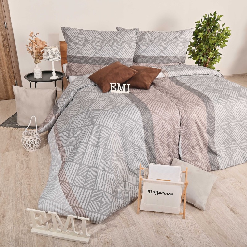 Satenska posteljina Karson EMI, Standardni krevet za jednu osobu uključuje 1x 140x200 + 1x 70x90