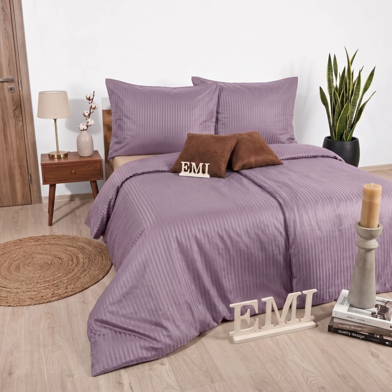 Posteljina Lilac damast saten EMI