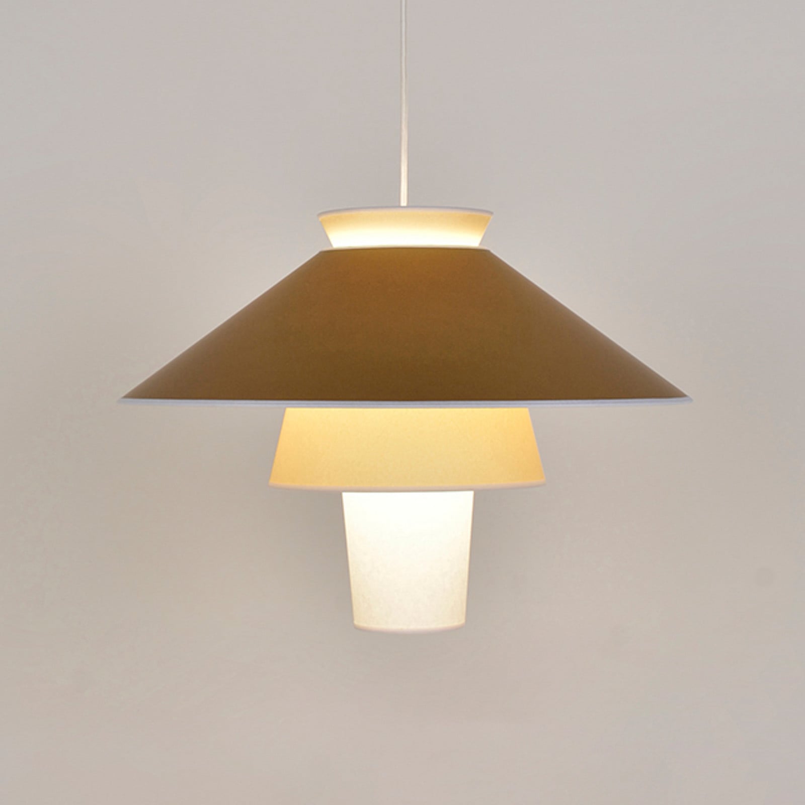 MARKET SET Viseća lampa Ruche, Ø 58 cm, oker