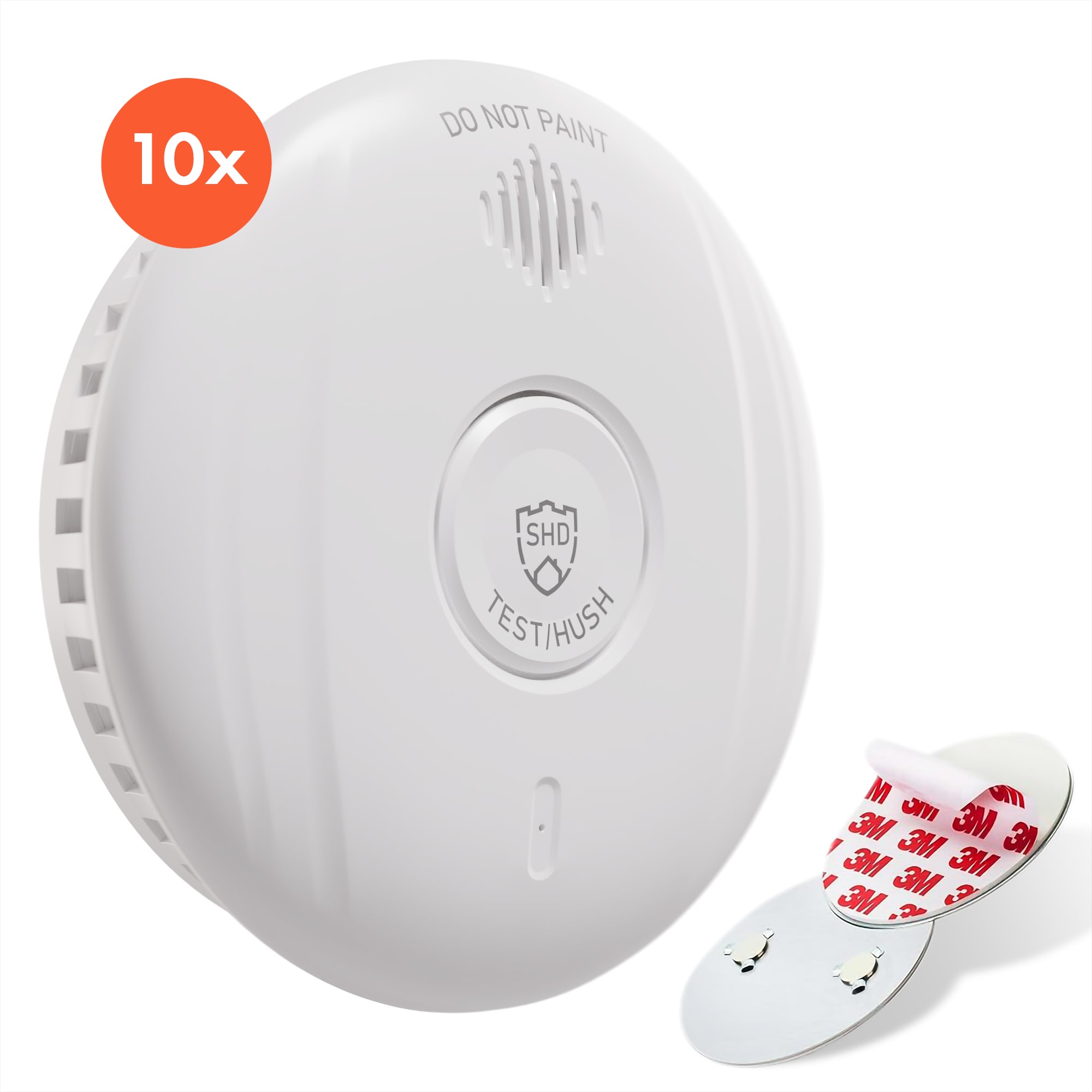 SHD by oneConcept, detektor dima DOF Pro10, magnetni držač, signal upozorenja: 85 dB, trajanje baterije 10 godina