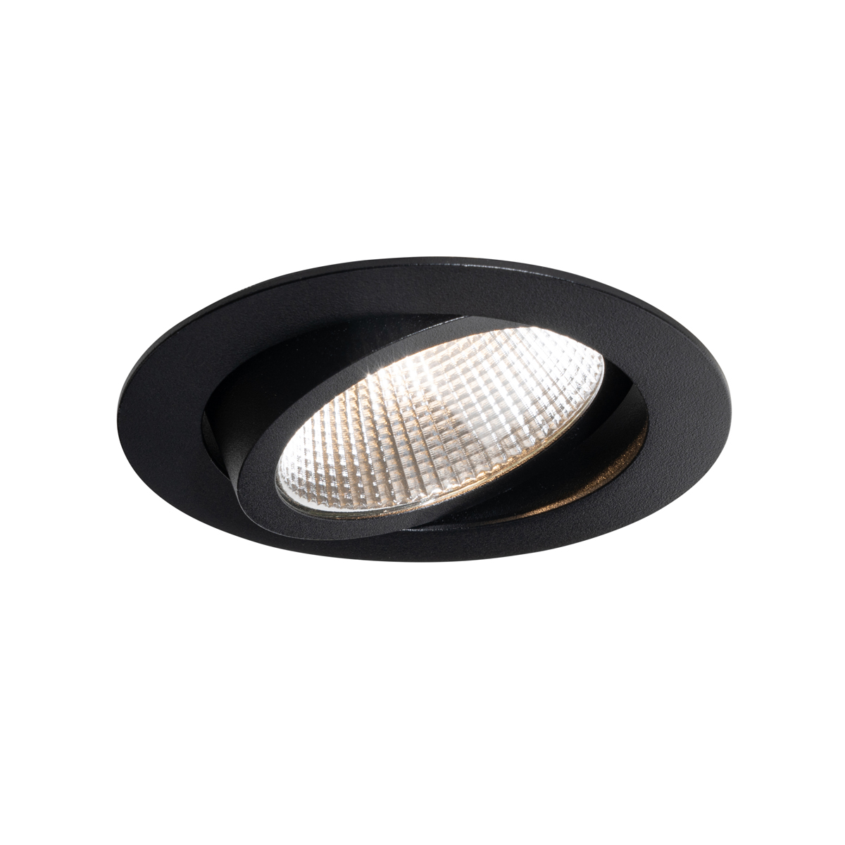 Ugradbena svjetiljka crna 9,5 cm uklj. LED 1015 lm s mogućnošću prigušivanja IP65 - Gaius