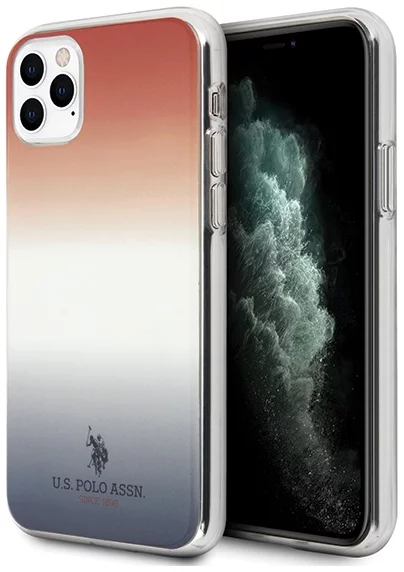 Maska US Polo USHCN65TRDGRB iPhone 11 Pro Max blue&red Gradient Pattern Collection (USHCN65TRDGRB)