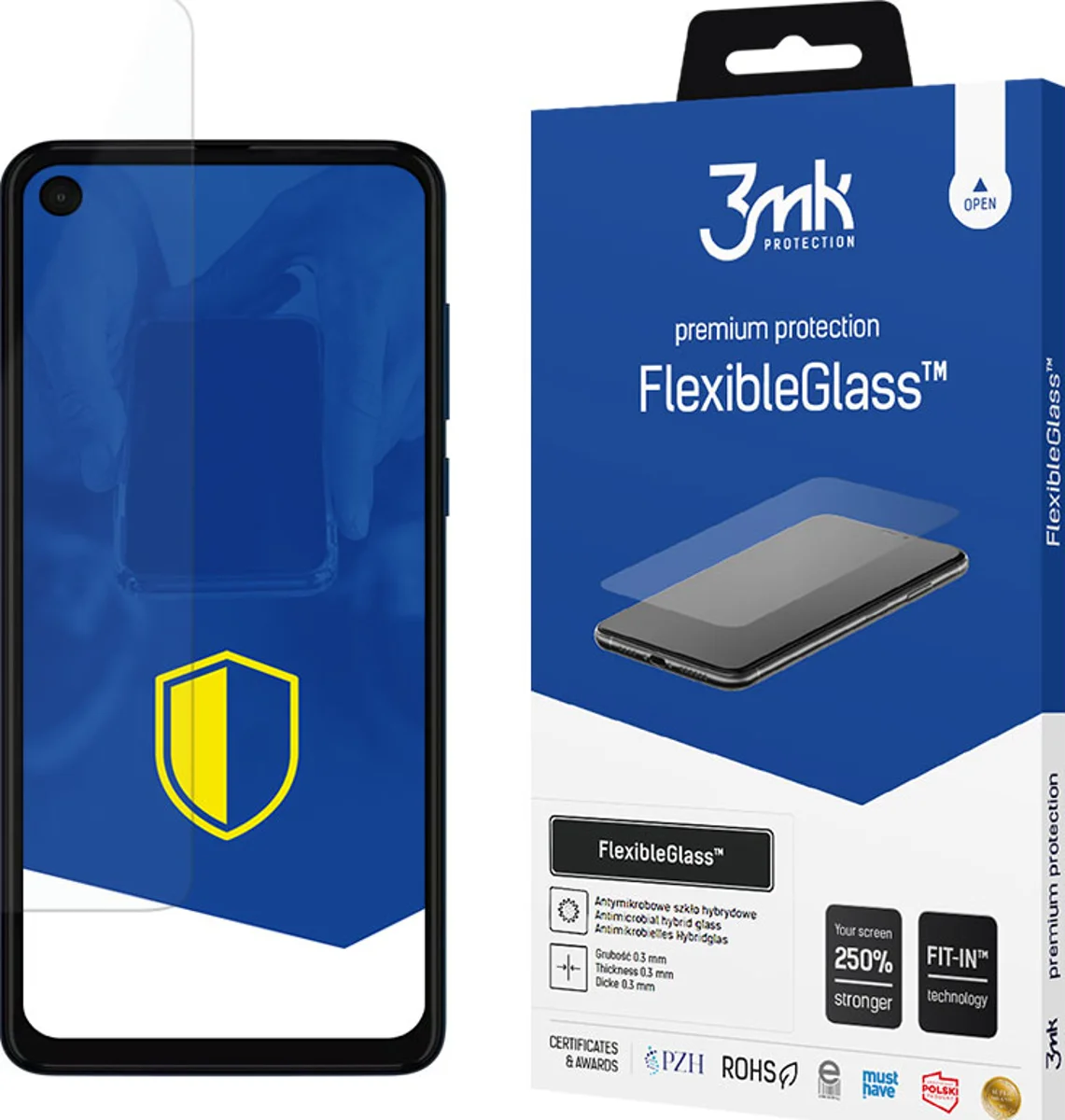 Zaštitno staklo 3MK FlexibleGlass Motorola One Vision Hybrid Glass