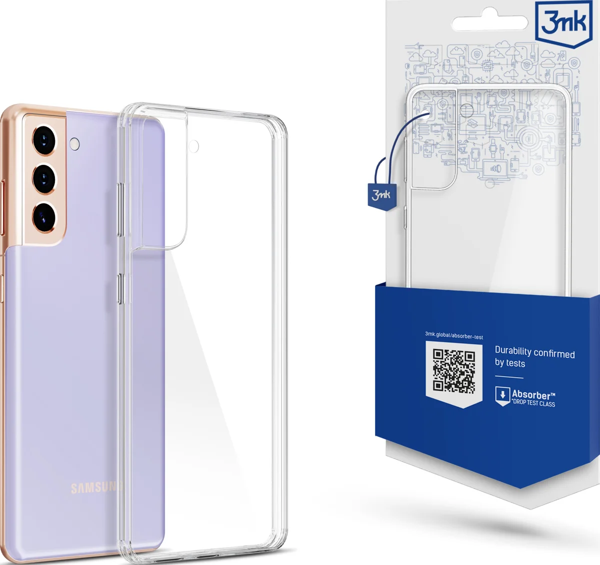 Maska 3MK Clear Case Samsung G991 S21 