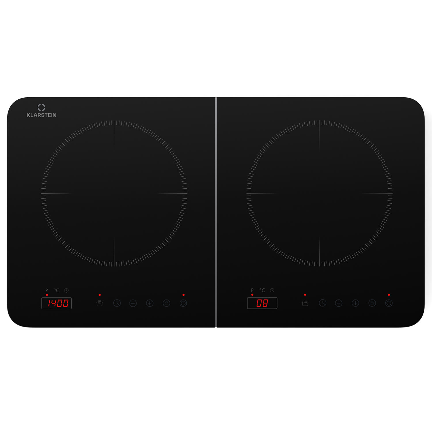 Klarstein Cookio dvostruka indukcijska ploča za kuhanje 3500W tajmer staklokeramika