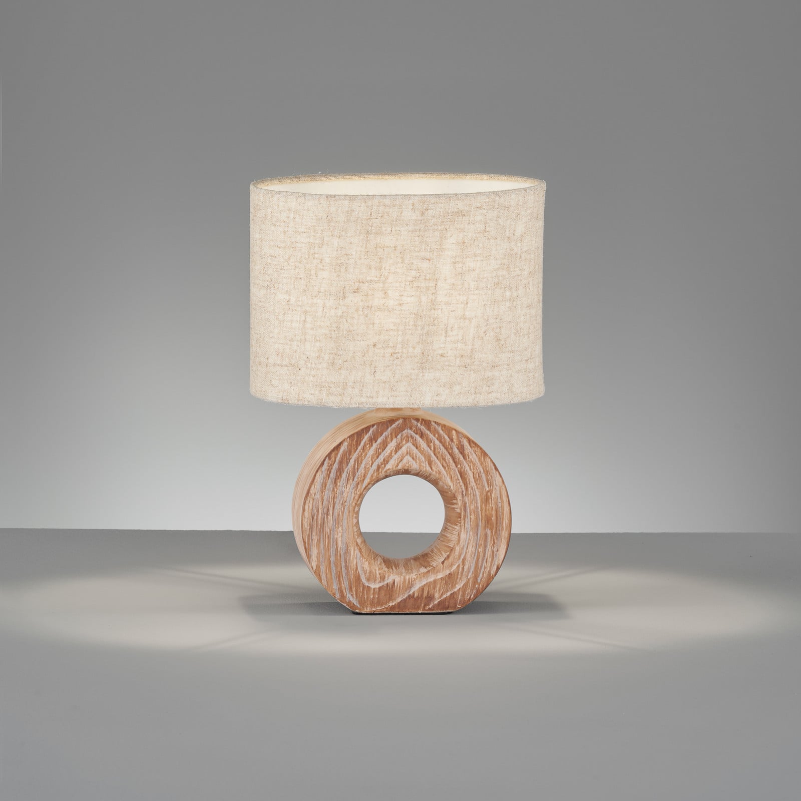 Stolna lampa Hanke visina 31 cm sjenilo pijesak