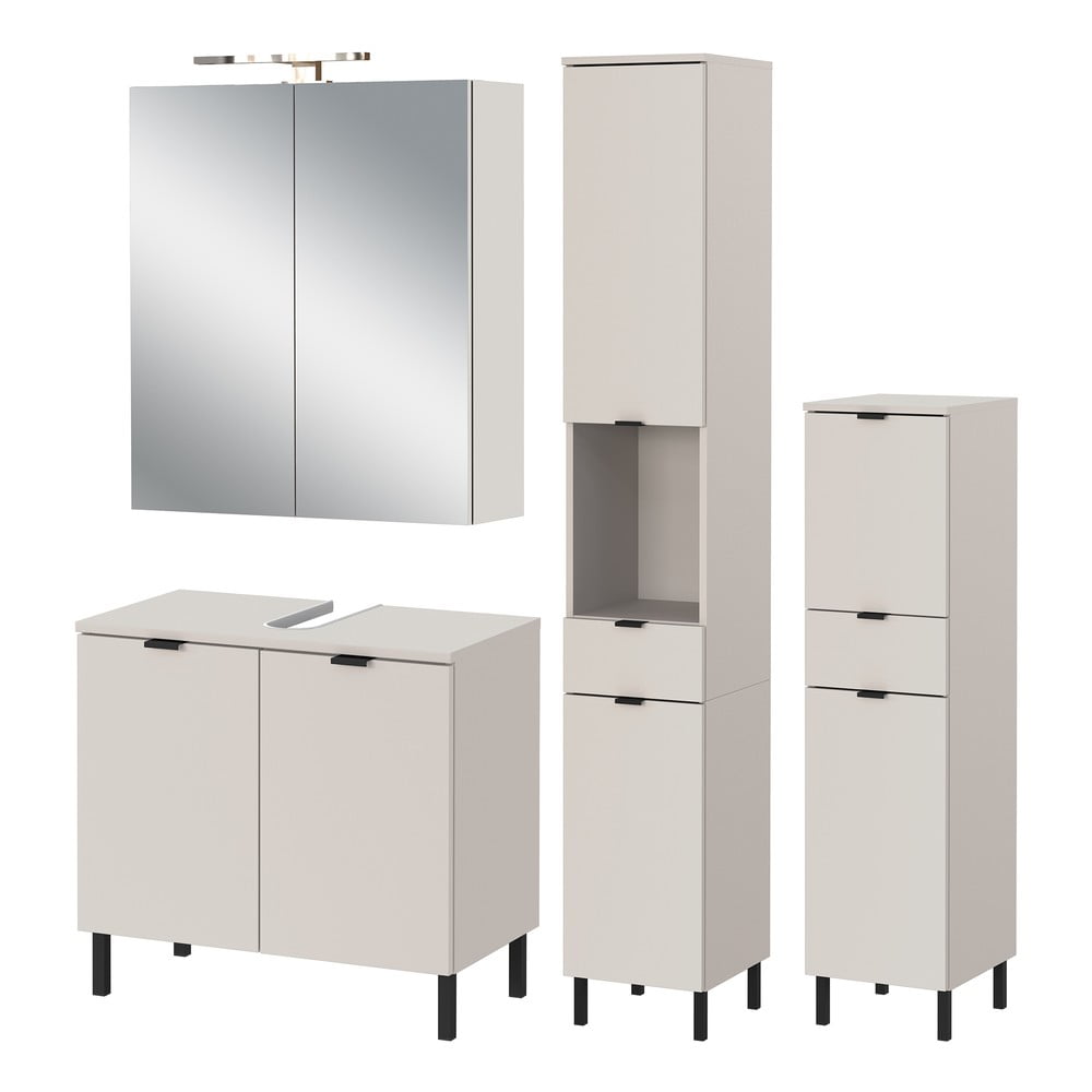 Krem set namještaja za kupaonicu Arcena – Germania