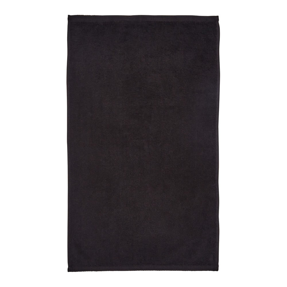 Crni brzosušeći/od frotira pamučan ručnik 50x85 cm Quick Dry – Catherine Lansfield