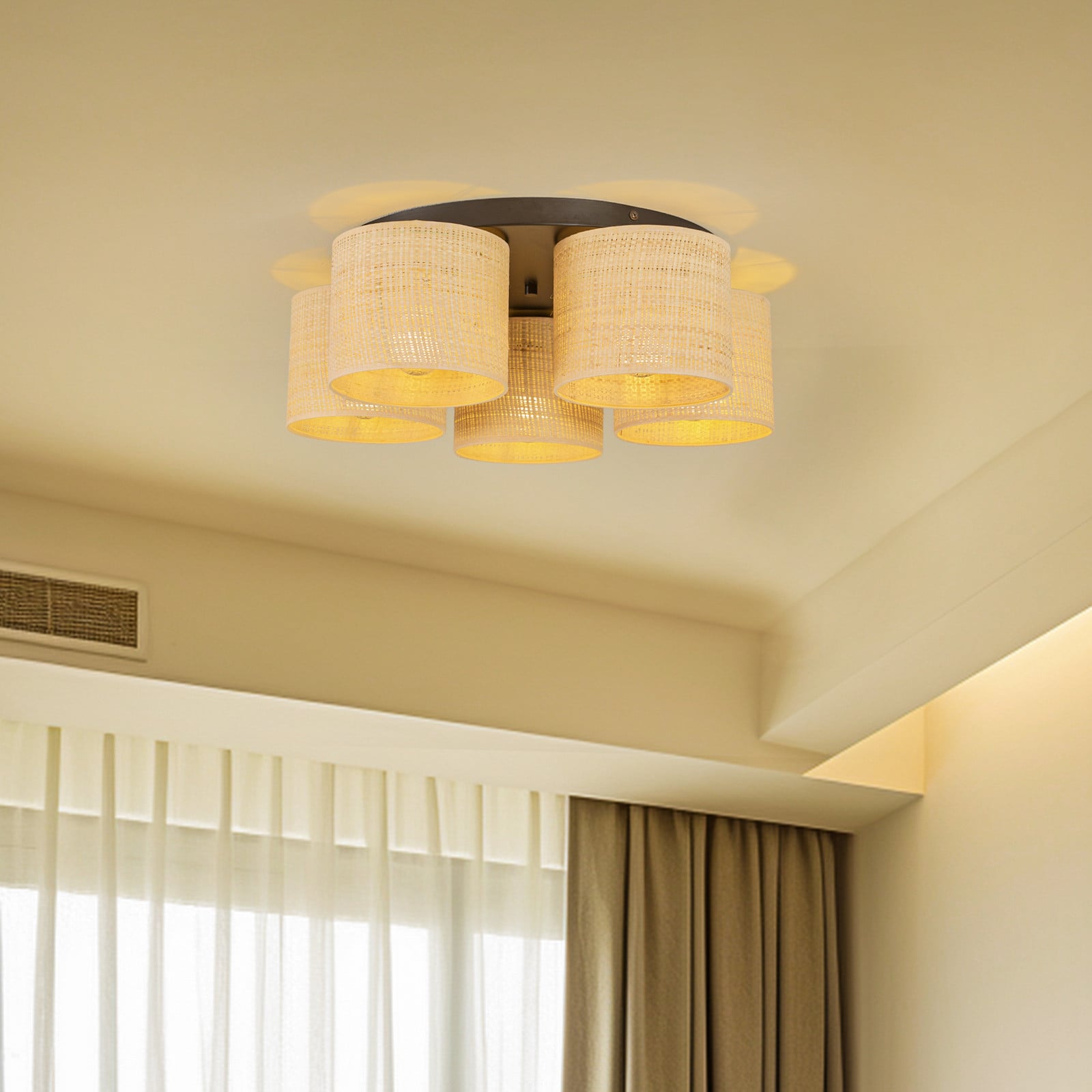 Plafonjera Jovin sa pet sjenila od ratana