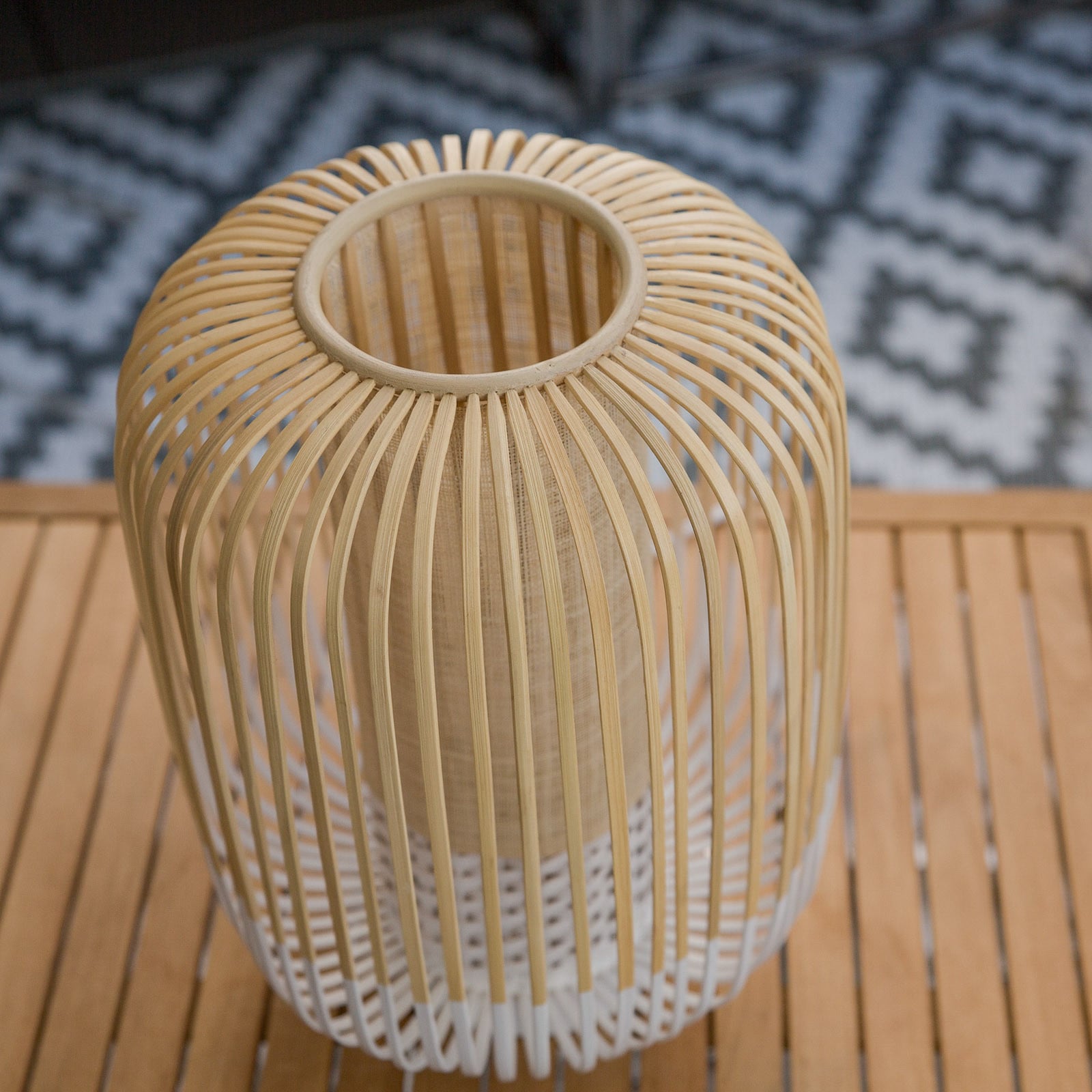 Forestier Bamboo Light M stolna svjetiljka 39 cm bijela